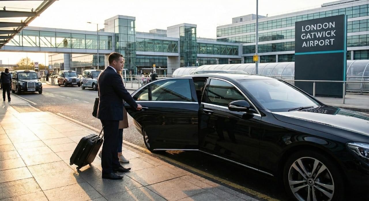 Carriage Cars minicab and driver